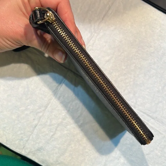 Coach Leather Corner Zip Wristlet NWT - Picture 7 of 8